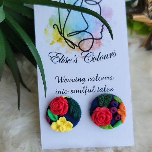 Handmade - Studs - Earrings - Elise's Colours