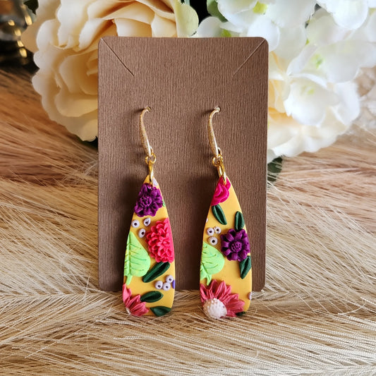 Handmade - Long Dangle - Earrings - Elise's Colours