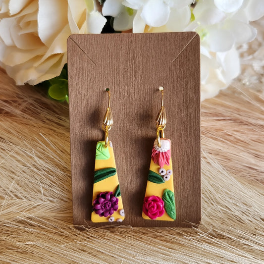 Handmade - Long Dangle - Earrings - Elise's Colours