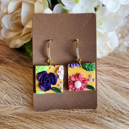 Handmade - Long Dangle - Earrings - Elise's Colours