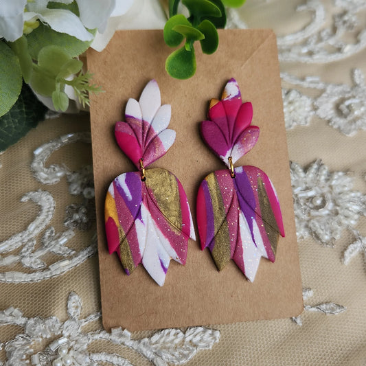 Handmade - Long Dangle - Earrings - Elise's Colours