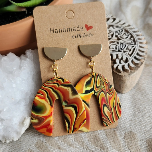 Handmade - Long Dangle - Earrings - Elise's Colours