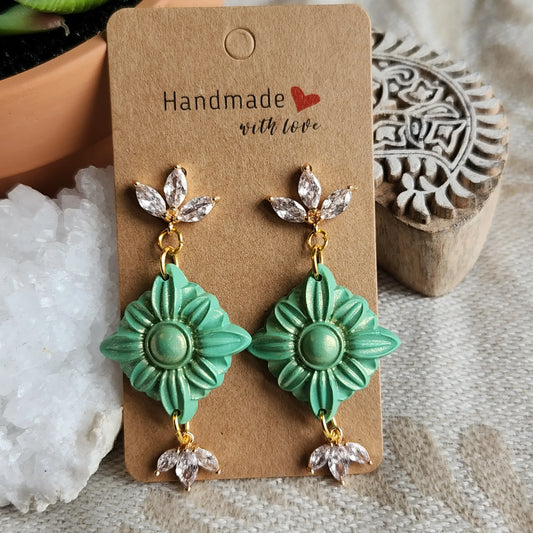 Handmade - Long Dangle - Earrings - Elise's Colours