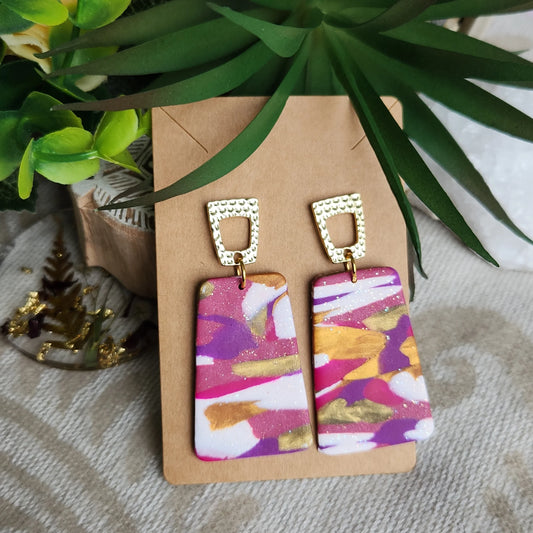 Handmade - Long Dangle - Earrings - Elise's Colours