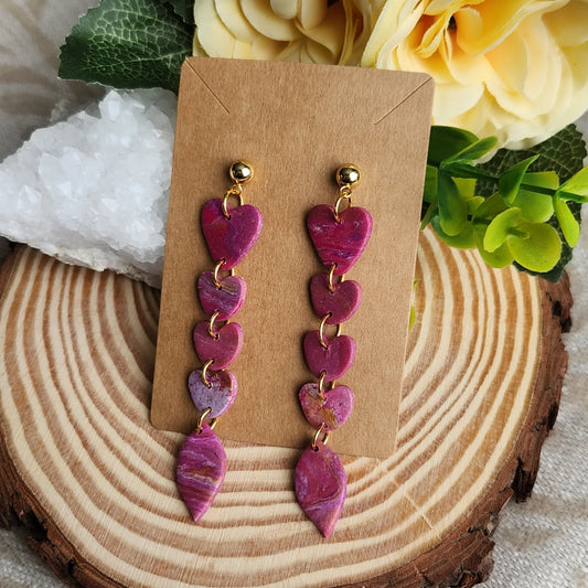 Handmade - Long Dangle - Earrings - Elise's Colours